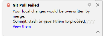 Idea中解决Git中pull代码内容冲突