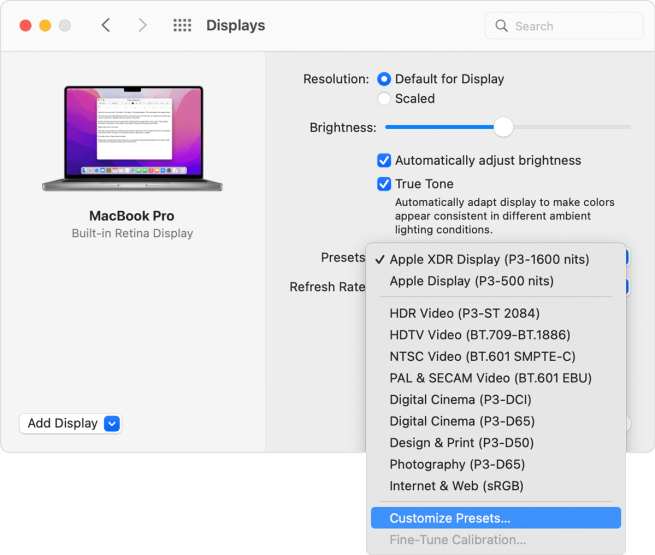 macos-monterey-system-prefs-display-xdr-presets-popup.webp