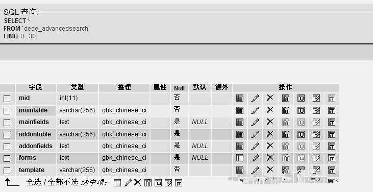 织梦DedeCMS转移数据时提示＂织梦DedeCMS_advancedsearch' doesn't exist＂