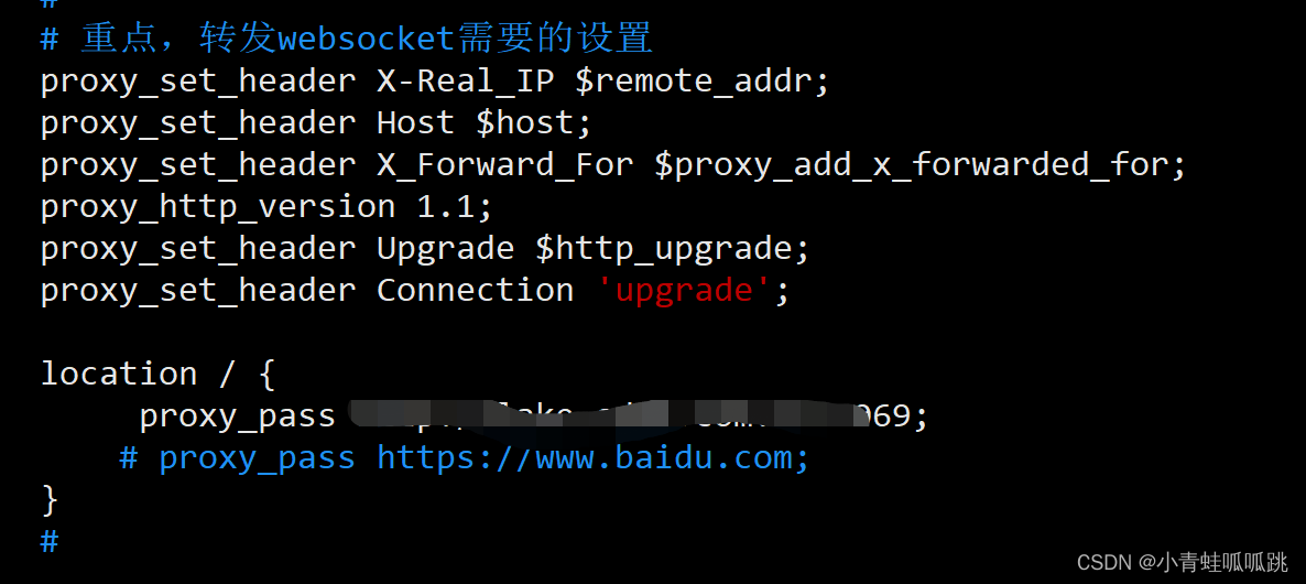 nginx转发http和websocket