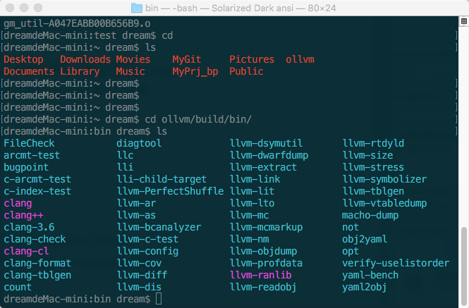 linux ls 配色方案,Terminal 配色方案