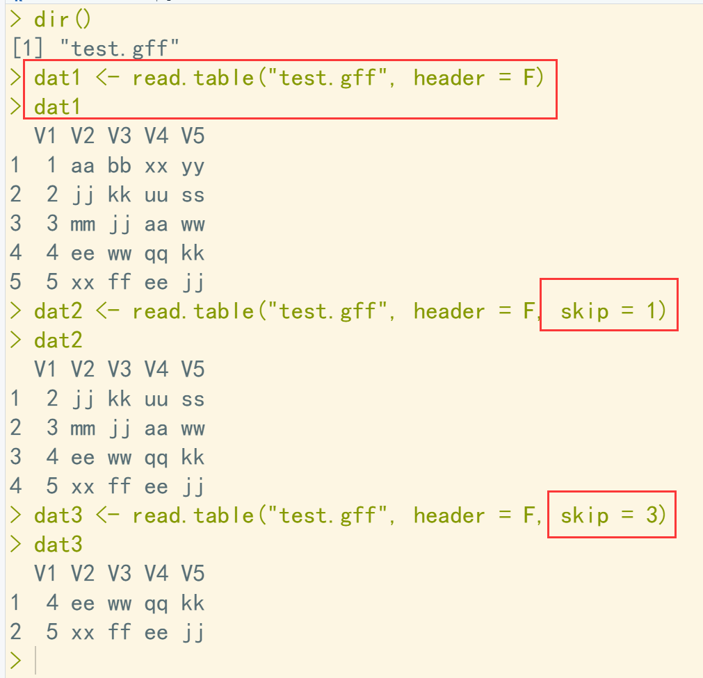 如何使用R语言跳过文件中的指定行来读取数据