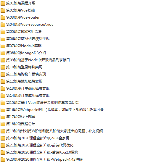 23套前端Vue.js项目实战全栈开发入门到精通源码解析高级实战视频教程插图(16)